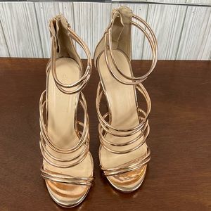 Charlotte Russe Rose Gold Heels